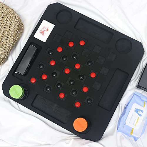 Floating Checkerboard Table, Poker Game Table Tray for Swimming Pool