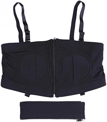 Seamless Pump&Nurse Nursing Bra with built in hands-free pumping bra (Black, L/XL)