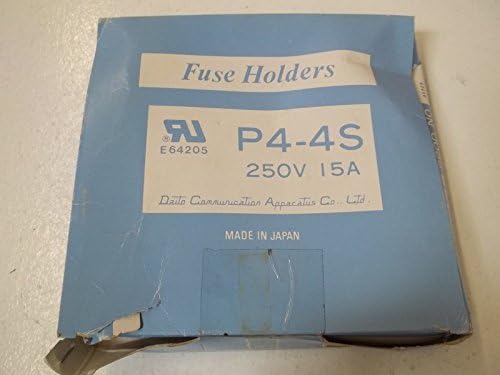 Daito P4-4S Fuse Holder 15AMP 1Pole 250V DIN Rail Mount