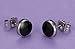 UNAPHYO A Pair Enamel Round Stainless Steel Stud Earring for Men and Women, Blue