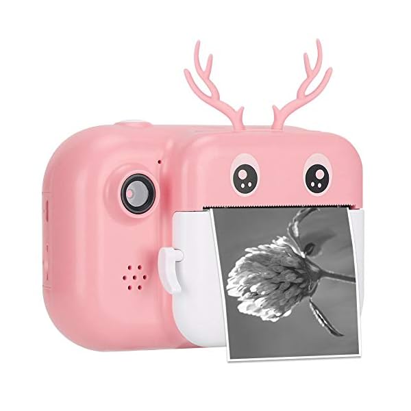 NITRIP Spielzeugkamera, One-Click-Selfie-Sofortdruck-Sofortbildkamera, für Kinder, Kinder Geschenk Reise nach Hause(Pink… – Bild 4