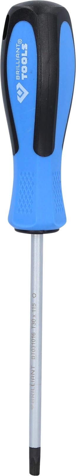 BRILLIANT TOOLS BT031016 Torx Screwdriver T30 x 115 mm [Powered by KS Tools]