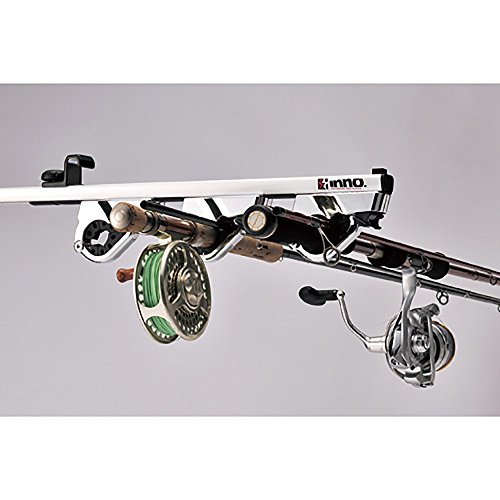 INNO IF6 Dual Hold Internal Overhead Fishing Rod Rack - Holds 5 Rods (Chrome) - Thumbnail 2