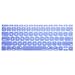 Mosiso Protective Keyboard Skin for Macbook 12 Inch with Retina Display A1534, Serenity Blue