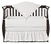 American Baby Company Heavenly Soft Minky Dot 4-Piece Crib Bedding Set, White, for Boys and Girls