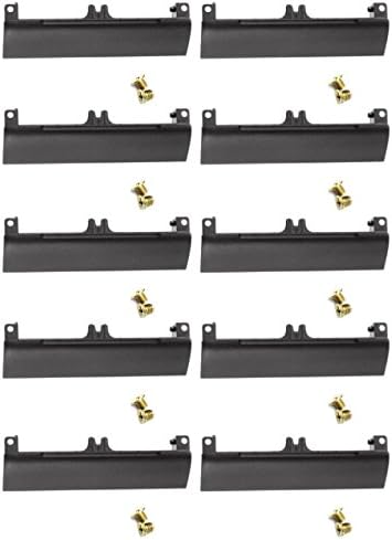 Rubberfeetwarehouse Lot of 10 Replacement Hdd Hard Drive Caddy Cover For Dell Latitude E6430 E6530 E6330 Series With Screws Included