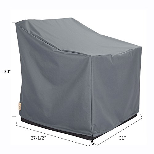 Baner Garden N87 4-Piece Outdoor Veranda Patio Garden Furniture Cover Set with Durable and Water Resistant Fabric (Grey) - Thumbnail 3