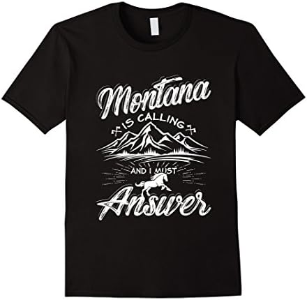 Mens Montana Is Calling Me I Must Answer Gifts for Traveler XL Black