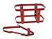 Jerry Can Holder for 5 Gallon (20 Liter) Gas Tank - Steel Bracket Mount Holder Gas Can Strap - Red