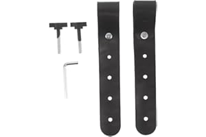 PU Leather Keyboard Stand Straps - Universal Piano Belt Lock with Fixing Screws - Adjustable Anti-Slip Security Straps for El