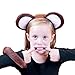 Squirrel Products Monkey Headband Ears and Tail Costume Accessory Set - Fits Adults and Kids Brown