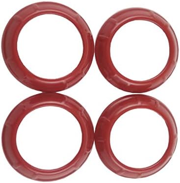 HANSWD 4PCS Red Interior Inner Air Conditioning Vent Cover Trim Accents Accessories for 2011-2017 Jeep Wrangler JK &amp; Unlimited