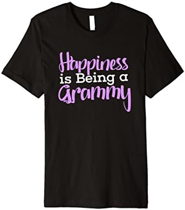 Men's Happiness is Being a Grammy Grandparent Shirt Large Black