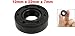uxcell Metric Rotary Shaft Oil Seal 10x22x7mm TC Double Lips Rubber, Black