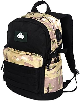 MYOLDSX 15.6-inch Waterproof College School Backpack with USB Charging Port and Laptop Compartment for Men Women and Teen Boys Girls