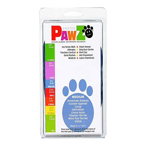 Pawz Dog Boots Dog Paw Protection with Dog Rubber Booties Dog