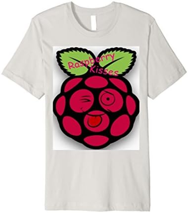 Men's Jens Berries Raspberry Kisses T Shirt 2XL Silver