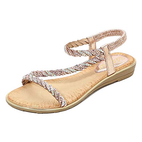 Thong-Sandals-for-Women-Ankle-Strap-Elastic-Strappy-Flat-Beach-Sandals-with-Sparkling-Summer-Thong-Sandals-Flip-Flop