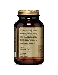 Solgar – Vitamina B-1 (Tiamina), 500 mg, 100 tabletas, Paquete de 1, 100