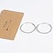 Large Hoop Earrings for Women - Big Hoop Earrings Gift for Women,idea Birthday Gift for Party,Daily, (Thick Silver)