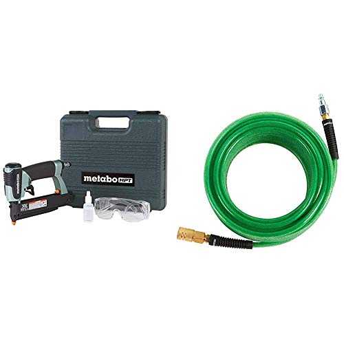 Metabo HPT NP35A Pin Nailer with Air Compressor Metabo HPT NP35A 23 Gauge Micro Pin Nailer 16mm-35mm