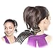 Bump UP Ponytail Hair Comb French Hide in Hair Twist 6 Teethes Side Comb Headpiece Grip Hair Clips Jewelry Accessory for Women Girls