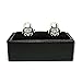 Teri's Boutique Men's Jewelry Star Wars Darth Vader Head Silver Tone Cufflinks Pair w Box