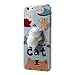 3D Squishy Cat Case for iPhone 6 Plus / 6s Plus, Kneading Soft Silicone Finger Pinch Cute Cell Phone TPU Protective Cover for Girls Women Kid