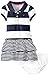 Nautica Girls' Striped Pique Polo Dress