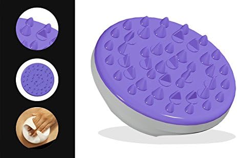 Olabeauty Anti Cellulite Massager Brush Mitt (Purple)