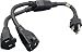 Cablelera Power Cord Extension & Splitter, NEMA 5-15P to NEMA 5-15R x 2, 16 AWG, 13A, 125V (ZADA33PQ-36) primary