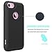 OEAGO iPhone 8 Case, iPhone 7 Case Cover [Drop Protection] [Shock Proof] Hybrid Dual Layer Rubber Plastic Impact Defender Rugged Slim Hard Case Cover Shell for Apple iPhone 8 / iPhone 7 - Black