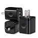 USB Wall Charger, WITPRO 3-Pack 2.1A Dual Port USB Plug Charger Adapter Charging Block Compatible with Phone Xs Max/Xs/XR/X/8/7/6S/6 Plus/5S, Samsung Galaxy S10 S9 S8 S7 S6 Edge, LG, HTC, Moto (Black)