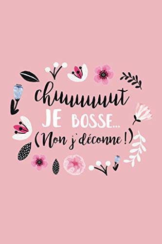 Chut Je Bosse Non J Deconne Carnet De Notes Rose Bullet Journal French Edition More Sweetly Amazon Com Books