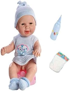 Berjuan MUÑECO Bebe Pipi Azul 30 CMS. con Orinal, PAÑAL Y Vestido ...