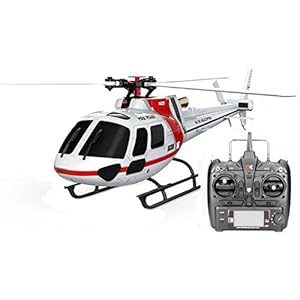XK K123 6CH Brushless AS350 Scale RC Helicopter RTF Mode 2