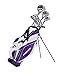 Precise Premium Ladies Womens Complete Golf Clubs Set Includes Driver, Fairway, Hybrid, S.S. 5-PW Irons, Putter, Stand Bag, 3 H/C's