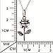 YFN Sterling Silver 3D Rose Flowers Choker Women Pendant Necklace 18