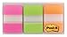 Post-it Tabs, 1 in, Solid, Pink, Green, Orange, 12 Tabs/Color, 36 Tabs/On-The-Go Dispenser (686-PGOT)