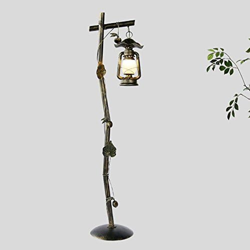HAIYUANNAN Floor Lamp, Tree Branch and Leaves, Decor Lighting, Quality Iron Material, Vintage Color Painting, Firm Pedestal, E27, 220V,165cm