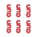 TRIWONDER Aluminum Alloy Guyline Cord Adjuster Tent Tensioners Rope Adjuster for Tent Hiking Camping (Red - 6 Pack) primary