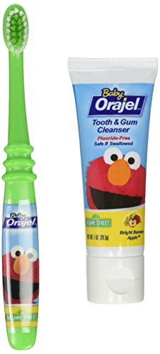 Orajel Baby Tooth/Gum Cleanser, Apple Banana, 1 set, 3 Pack