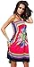 Honeystore Women's Boho Sunflower Print Summer Hawaiian Beach Casual Dress
