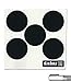 Cohas Chalkboard Labels in 2.5 Inch Round Shape for Widemouth Canning Jars Includes Liquid Chalk Marker and 15 Labels, Fine Tip, White Marker