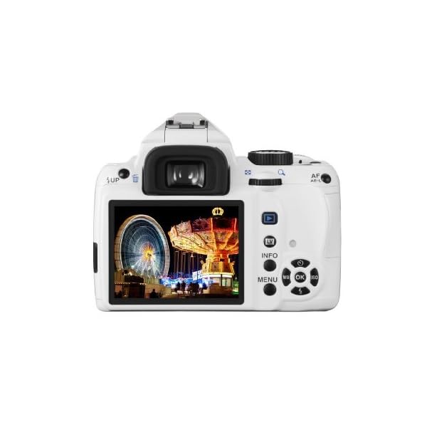 Pentax K-r SLR-Digitalkamera (12 Megapixel, Live View, HD Video) Kit inkl. DA L 18-55mm Objektiv weiß – Bild 3
