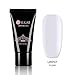 UR SUGAR 30ml Poly Quick Gel Nail Extension Builder UV Gel Lasting Finger Transparent Crystal Jelly Professional French Design Requires UV Lamp for Poly Manicure 3Pcs Starter Set