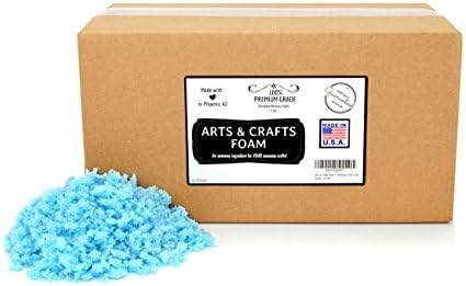 Arts &amp; Crafts Foam | 2018 Premium Grade, US Made Shredded Memory Foam 5 lbs (100% CertiPUR Certified)