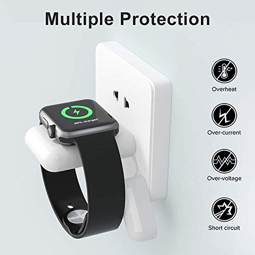 HUOTO Wireless Charger for Apple Watch Charger,Portable Magnetic iWatch Charger for Travel Outdoor,Magnetic iWatch 1000mAh Power Bank for Apple Watch Series 5/4/3/2/1/Nike+