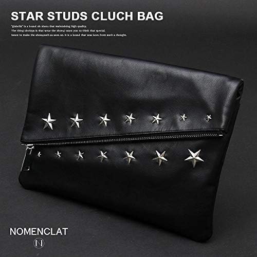 Amazon ノーメンクラート クラッチバッグ メンズ スタースタッズクラッチバッグ Nomenclat ノーメンクラート クラッチ セカンドバッグ