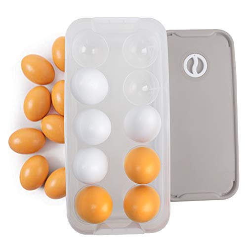 HANSGO Egg Holder, DeviledDispenser Container Egg Tray with Lid for 20 Small Eggs Egg Carrier Box